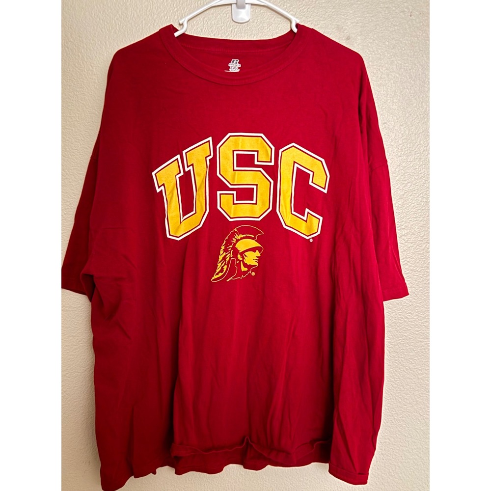 Russell USC Trojans‎ Men's Short Sleeve T-Shirt size XXL Football Basketball
